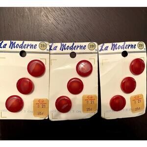 La Moderne Red Buttons - Vintage - #1007